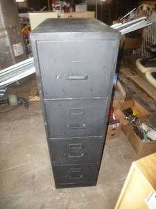 lot 45 image: Black File Cabinet