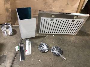 lot 4 image: 30 in. Convertible Kitchen Wall Mount Range Hood in Stainless Steel with Touch Control and Carbon Filter by AKDY