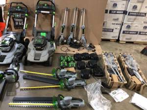 lot 19 image: Lot of Mixed and Assorted Ego Power Lawn Care Items Customer Returns See Pictures