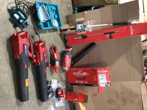 lot 41 image: Lot of Mixed and Assorted Miluakee Power Tools Various Models and Conditions See Pictures