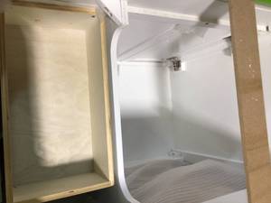 lot 42 image: Ashburn 36 in. W x 21.75 in. D Vanity Cabinet in White by Home Decorators Collection