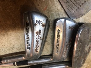 lot 88 image: Sanders golf clubs