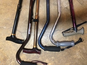 lot 76 image: walking canes