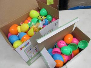 2 Boxes of Plastic Easter Toy Eggs ...