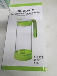 Jalousie Borosilicate Glass Pitcher...