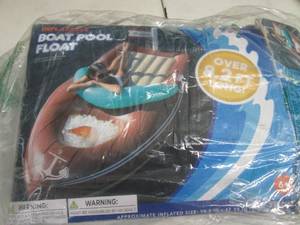 Inflatable Boat Pool Float open box...