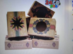 Kraft Christmas Cookie Boxes with W...