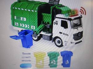Jumbo Side-dump Garbage Truck Toy o...