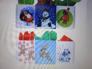 Kraft Paper Gift Bags 24 pc ,open p...