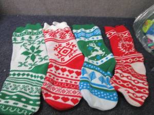 4 Rustic Knit 18 inch Christmas Sto...