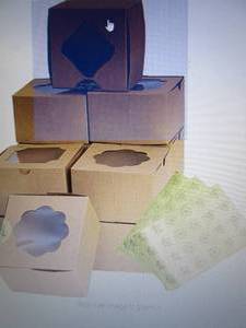 60 pcs Kraft Paper Holiday Bakery B...