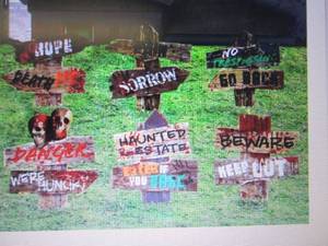 Joyin Scary Yard Sign, 6 Pcs open b...