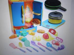 Joyin Refrigerator & Toy Food Set o...