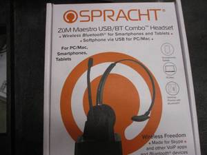 lot 157 image: Spracht Maestro USBBT Combo Headse...
