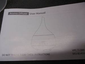 lot 158 image: Aroma Diffuser...