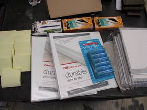 lot 182 image: Misc. OfficeSchool Supplies- see a...