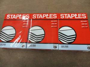 lot 193 image: 750 pages of Staples Cover Stock Pa...