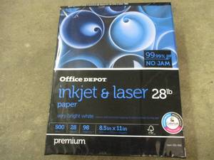 lot 194 image: Office Depot Inkjet and Laser Paper...