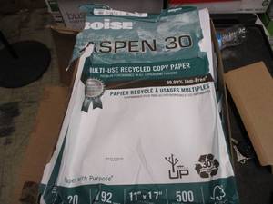lot 198 image: Boise Aspen 30- 11 x 17 Copy Paper...