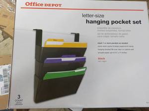 lot 37 image: Office Depot Letter Size Hanging Po...