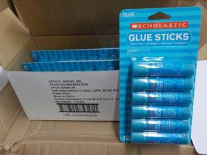 lot 40 image: Case of 72 Scholastic Glue Sticks...