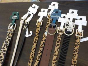 lot 75 image: 9 Belts new with tags S-L...
