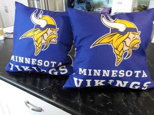 lot 85 image: Two Viking Pillows- newly stuffed...