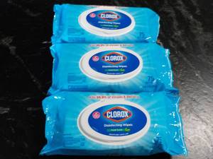 lot 107 image: 3 - 75 ct Clorox Disinfecting Wipes...