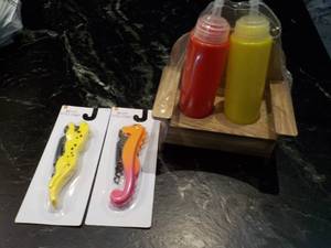 lot 132 image: Ketchup and Mustard Bottles in a St...