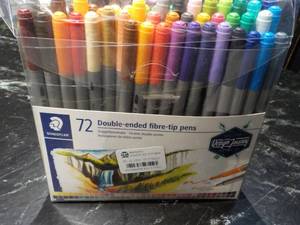 lot 146 image: 72 Double Ended Fiber Tip Pens...