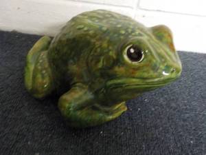lot 239 image: Decorative Ceramic Frog 11 x 6x 5...