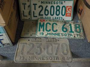lot 255 image: 13 License Plates...