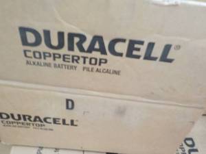 lot 276 image: Case of 112 Duracell Size D Batteri...