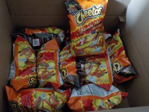 lot 288 image: Case of 10 Bags Cheetos Flamin Hot ...
