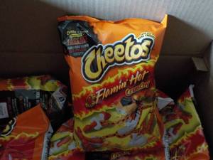 lot 290 image: Case of 10 Bags Cheetos Flamin Hot ...