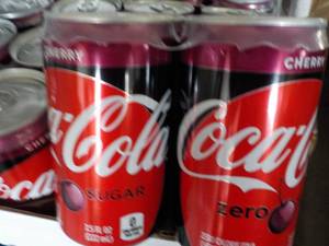 lot 298 image: 2 - 24 packs Coca Cola Cherry Zero ...