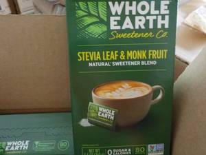 lot 315 image: Case of Whole Earth Stevia Leaf and...