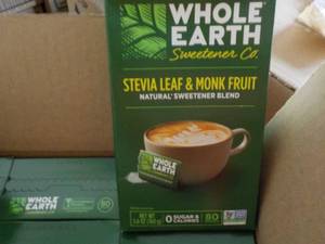 lot 317 image: Case of Whole Earth Stevia Leaf and...