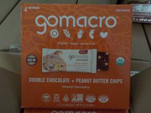 lot 321 image: Case of 28 Gomacro Protein Bars be...