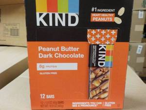 lot 339 image: Box of 12 Kind Peanut Butter Dark C...
