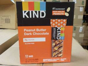 lot 340 image: Box of 12 Kind Peanut Butter Dark C...