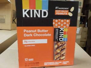 lot 341 image: Box of 12 Kind Peanut Butter Dark C...