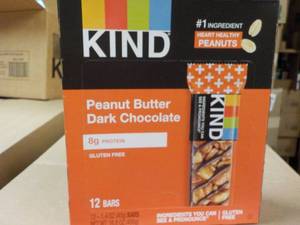 lot 342 image: Box of 12 Kind Peanut Butter Dark C...