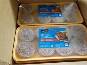 lot 383 image: Case of 8 pkgs Frozen Sausage Patti...