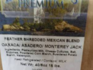 lot 393 image: 15 lb. Box Frozen Feather Shredded ...