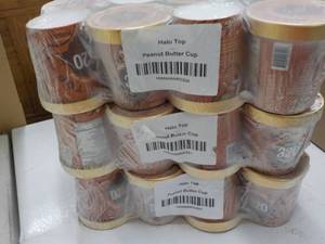 lot 410 image: 24 Tubs Halo Top Peanut Butter Cups...