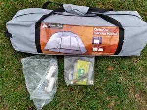 lot 60 image: Handy Ozark Outdoor Screen House, Repair Kit, Stakes