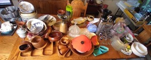 lot 19 image: Fill Your Kitchen NutriBullet, Strainer, Towel Rack, Teapots, Vikings, and Much More 