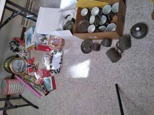 lot 31 image: Classic Set of Denby Pottery and Misc. Holiday Supplies 