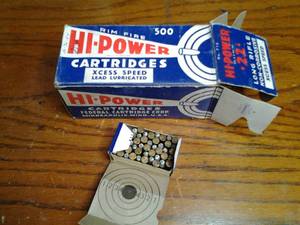 lot 260 image: HUGE 500-Count Box of Federal Hi-Power Xcess Speed .22 Long Riffle Ammunition Cartridges 